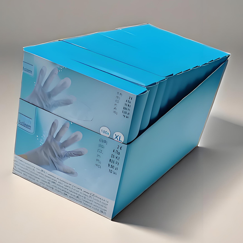 ‌Chemical resistance Blue TPE gloves (matte texture)
