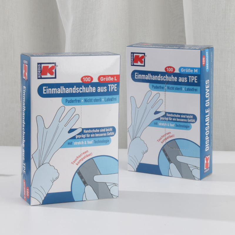 Environmentally friendly and soft Off-white TPE gloves (dot pattern)