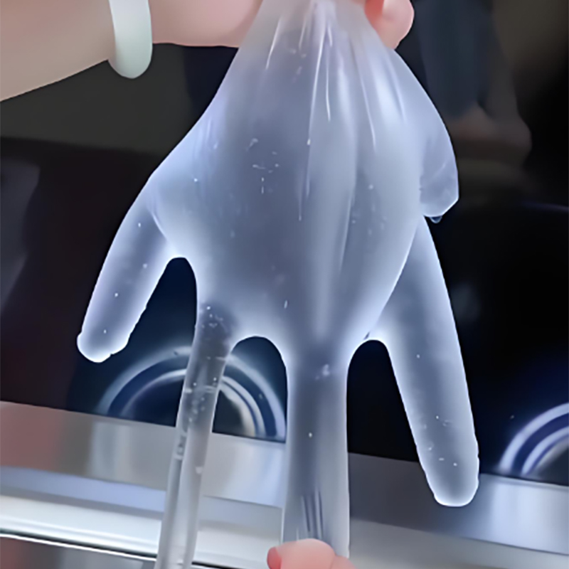 ‌‌‌Environmentally friendly and soft Off-white TPE gloves (matte texture)