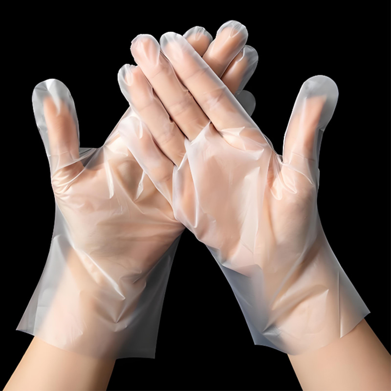 ‌‌‌Environmentally friendly and soft Off-white TPE gloves (matte texture)