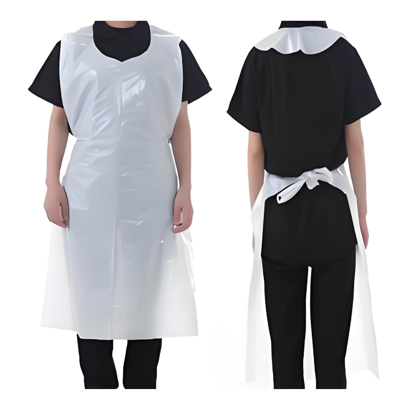 Creamy white PE apron