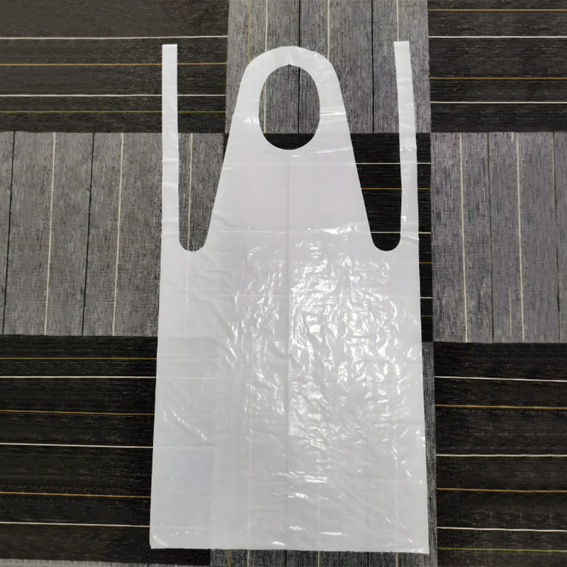 Creamy white PE apron